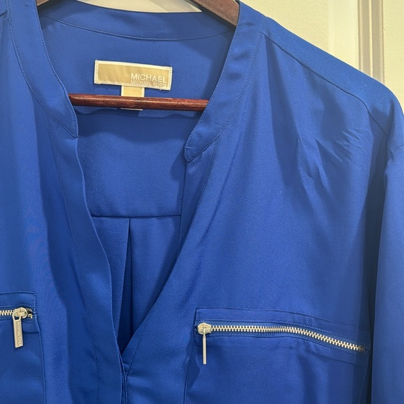 Michael Kors Women’s Blue Long Sleeve Shirt - Picture 2 of 2